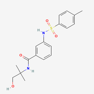molecular formula C18H22N2O4S B5750995 N-(2-hydroxy-1,1-dimethylethyl)-3-{[(4-methylphenyl)sulfonyl]amino}benzamide 