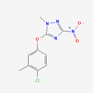 molecular formula C10H9ClN4O3 B5751007 5-(4-chloro-3-methylphenoxy)-1-methyl-3-nitro-1H-1,2,4-triazole 