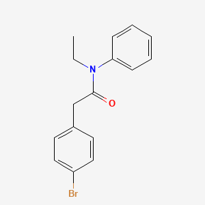 molecular formula C16H16BrNO B5751036 2-(4-bromophenyl)-N-ethyl-N-phenylacetamide 