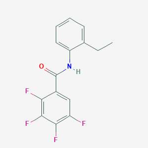 molecular formula C15H11F4NO B5751037 N-(2-ethylphenyl)-2,3,4,5-tetrafluorobenzamide 