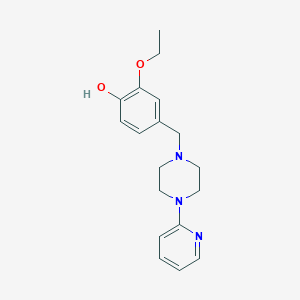 molecular formula C18H23N3O2 B5751094 2-ethoxy-4-{[4-(2-pyridinyl)-1-piperazinyl]methyl}phenol 