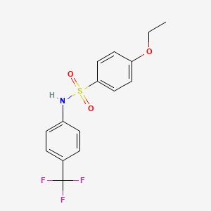 molecular formula C15H14F3NO3S B5751129 4-ethoxy-N-[4-(trifluoromethyl)phenyl]benzenesulfonamide 