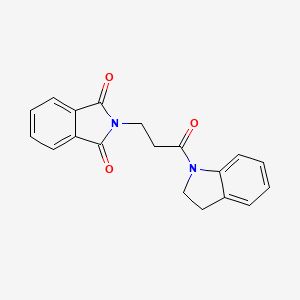 molecular formula C19H16N2O3 B5751141 2-[3-(2,3-dihydro-1H-indol-1-yl)-3-oxopropyl]-1H-isoindole-1,3(2H)-dione 