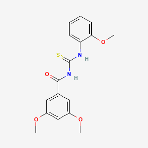 3,5-dimethoxy-N-{[(2-methoxyphenyl)amino]carbonothioyl}benzamide