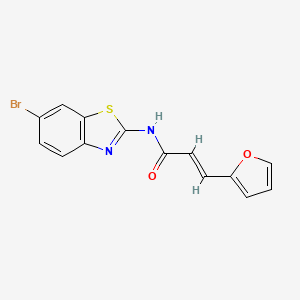 N-(6-bromo-1,3-benzothiazol-2-yl)-3-(2-furyl)acrylamide