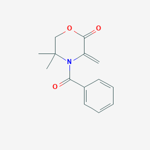 4-benzoyl-5,5-dimethyl-3-methylene-2-morpholinone