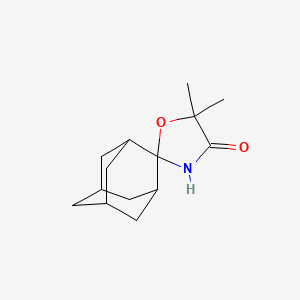 5,5-dimethyl-4H-spiro[1,3-oxazolidine-2,2'-tricyclo[3.3.1.1~3,7~]decan]-4-one