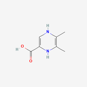 molecular formula C7H10N2O2 B575120 5,6-Dimethyl-1,4-dihydropyrazine-2-carboxylic acid CAS No. 160532-45-6