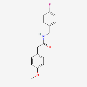 molecular formula C16H16FNO2 B5751211 N-(4-fluorobenzyl)-2-(4-methoxyphenyl)acetamide 