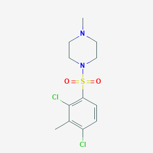 1-[(2,4-dichloro-3-methylphenyl)sulfonyl]-4-methylpiperazine