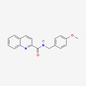 molecular formula C18H16N2O2 B5751234 N-(4-methoxybenzyl)-2-quinolinecarboxamide 
