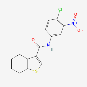 N-(4-chloro-3-nitrophenyl)-4,5,6,7-tetrahydro-1-benzothiophene-3-carboxamide