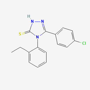 5-(4-chlorophenyl)-4-(2-ethylphenyl)-2,4-dihydro-3H-1,2,4-triazole-3-thione