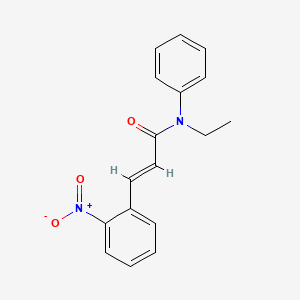 molecular formula C17H16N2O3 B5751259 N-ethyl-3-(2-nitrophenyl)-N-phenylacrylamide 