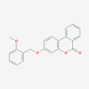 molecular formula C21H16O4 B5751271 3-[(2-methoxybenzyl)oxy]-6H-benzo[c]chromen-6-one 