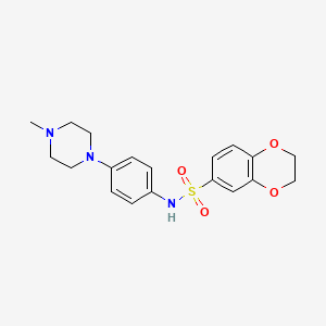 N-[4-(4-methyl-1-piperazinyl)phenyl]-2,3-dihydro-1,4-benzodioxine-6-sulfonamide