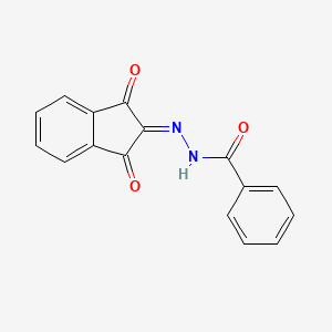 molecular formula C16H10N2O3 B5751316 N'-(1,3-dioxo-1,3-dihydro-2H-inden-2-ylidene)benzohydrazide 