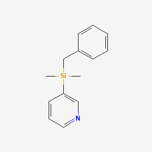 3-[Benzyl(dimethyl)silyl]pyridine