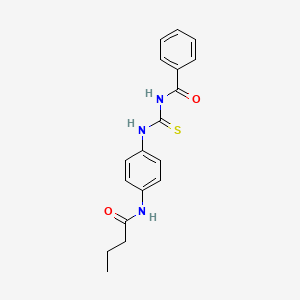 N-({[4-(butyrylamino)phenyl]amino}carbonothioyl)benzamide