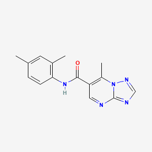 molecular formula C15H15N5O B5751377 N-(2,4-dimethylphenyl)-7-methyl[1,2,4]triazolo[1,5-a]pyrimidine-6-carboxamide 