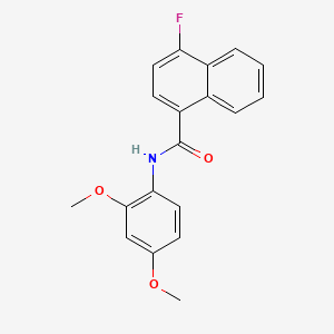 N-(2,4-dimethoxyphenyl)-4-fluoro-1-naphthamide