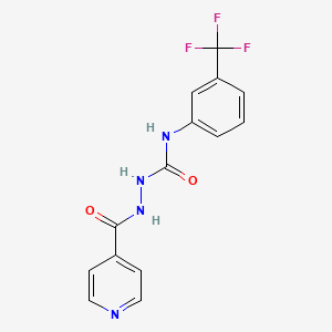 molecular formula C14H11F3N4O2 B5751406 2-isonicotinoyl-N-[3-(trifluoromethyl)phenyl]hydrazinecarboxamide 