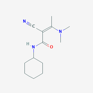 2-cyano-N-cyclohexyl-3-(dimethylamino)-2-butenamide