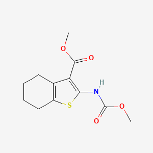 methyl 2-[(methoxycarbonyl)amino]-4,5,6,7-tetrahydro-1-benzothiophene-3-carboxylate