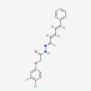 2-(4-chloro-3-methylphenoxy)-N'-(1-methyl-5-phenyl-2,4-pentadien-1-ylidene)acetohydrazide