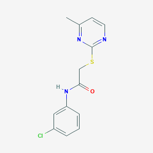 N-(3-chlorophenyl)-2-[(4-methyl-2-pyrimidinyl)thio]acetamide