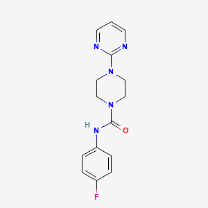 N-(4-fluorophenyl)-4-(2-pyrimidinyl)-1-piperazinecarboxamide