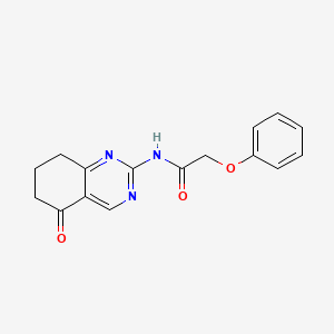 molecular formula C16H15N3O3 B5751529 N-(5-oxo-5,6,7,8-tetrahydro-2-quinazolinyl)-2-phenoxyacetamide 