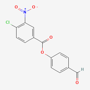 molecular formula C14H8ClNO5 B5751554 4-formylphenyl 4-chloro-3-nitrobenzoate 
