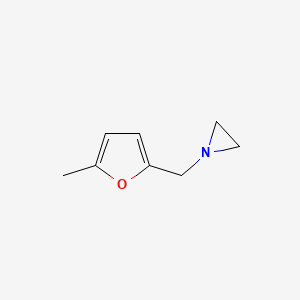 B575157 1-((5-Methylfuran-2-yl)methyl)aziridine CAS No. 193202-85-6