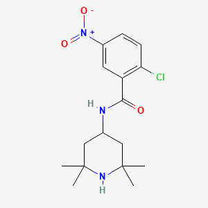 2-chloro-5-nitro-N-(2,2,6,6-tetramethyl-4-piperidinyl)benzamide