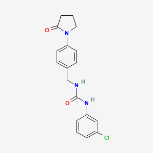 N-(3-chlorophenyl)-N'-[4-(2-oxo-1-pyrrolidinyl)benzyl]urea