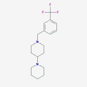molecular formula C18H25F3N2 B5751618 1'-[3-(trifluoromethyl)benzyl]-1,4'-bipiperidine 