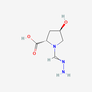 B575164 (4R)-1-(Hydrazinylidenemethyl)-4-hydroxy-L-proline CAS No. 176370-06-2