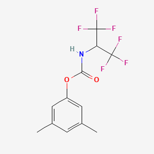 molecular formula C12H11F6NO2 B5751659 3,5-dimethylphenyl [2,2,2-trifluoro-1-(trifluoromethyl)ethyl]carbamate 