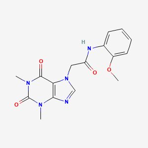2-(1,3-dimethyl-2,6-dioxo-1,2,3,6-tetrahydro-7H-purin-7-yl)-N-(2-methoxyphenyl)acetamide