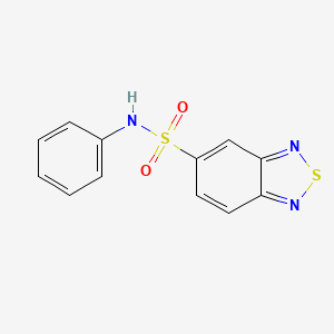 molecular formula C12H9N3O2S2 B5751674 N-phenyl-2,1,3-benzothiadiazole-5-sulfonamide 