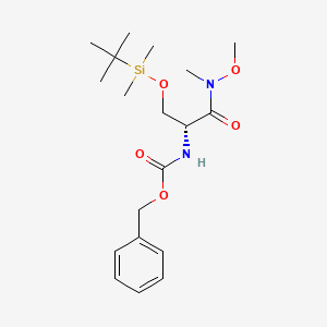 B575168 (R)-2-(Cbz-amino)-3-(tert-butyl-dimethylsilyloxy)-N-methoxy-N-methylpropanamide CAS No. 160349-51-9