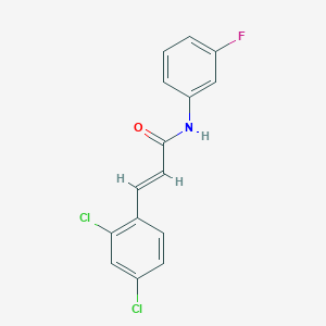 molecular formula C15H10Cl2FNO B5751682 3-(2,4-dichlorophenyl)-N-(3-fluorophenyl)acrylamide 