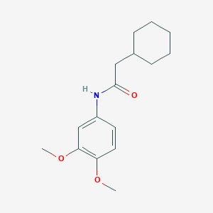 molecular formula C16H23NO3 B5751689 2-cyclohexyl-N-(3,4-dimethoxyphenyl)acetamide 