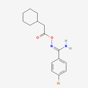4-bromo-N'-[(cyclohexylacetyl)oxy]benzenecarboximidamide