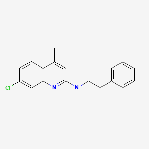 7-chloro-N,4-dimethyl-N-(2-phenylethyl)-2-quinolinamine