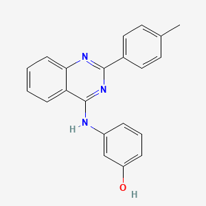 3-{[2-(4-methylphenyl)-4-quinazolinyl]amino}phenol