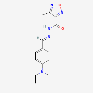 N'-[4-(diethylamino)benzylidene]-4-methyl-1,2,5-oxadiazole-3-carbohydrazide