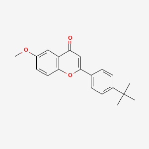 molecular formula C20H20O3 B5751774 2-(4-tert-butylphenyl)-6-methoxy-4H-chromen-4-one 