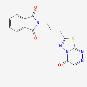 2-[3-(3-methyl-4-oxo-4H-[1,3,4]thiadiazolo[2,3-c][1,2,4]triazin-7-yl)propyl]-1H-isoindole-1,3(2H)-dione